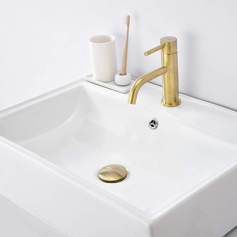 GORDEE Bathroom Vessel Sink Pop Up Drain With Detachable Garbage
