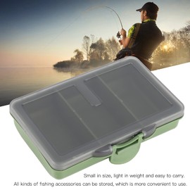 Alomejor Fishing Tackle Box 2Pcs Multiple Compartments Box Organizer for Fishing Hook Bait Gadget Storage(3Compartments)