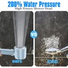 High Pressure Shower Head with Handheld, with Pause Switch 4