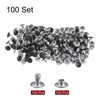 QUARKZMAN 100 Sets 8 mm x 6 mm Leather Rivets,