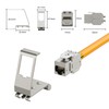 FGB 10Gbps 1xCAT 7 Keystone Jack Module with 1x1-Port DIN