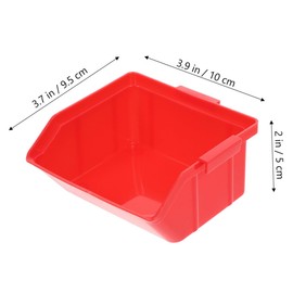 jojofuny 5pcs Stackable Storage Bins for Parts Organization Storage Containers for Workshop Garage Home Use