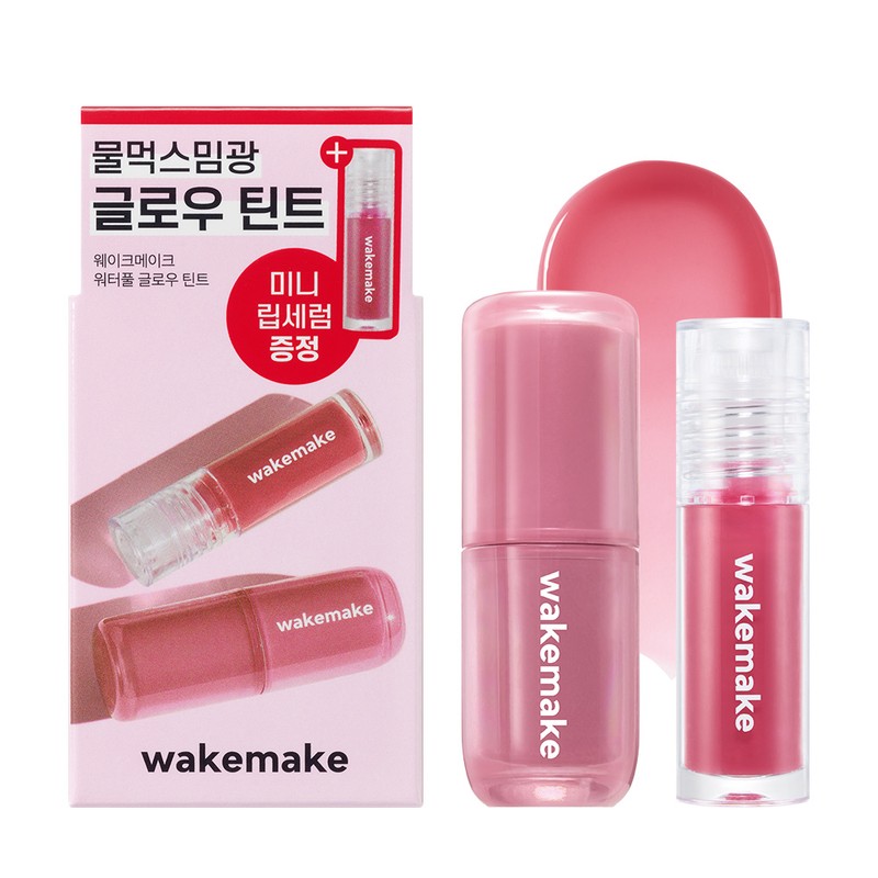 WAKEMAKE Waterful Glow Tint - [SET] 08 Rosist (+Lip Serum)