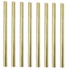 8PCS 3/8 inch Solid Round Brass Rod Lathe Bar Stock