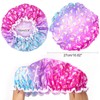G2PLUS Shower Cap, Pack of 2, Cartoon Shower Caps, Elastic