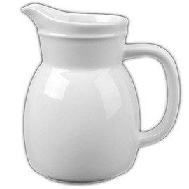 Holst Porzellan AUB 050 Waterer/Jug 0.50 L "Auberge", White, 7 x 7 x 15 cm