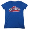 Trevco Play Doh Lid Women's T Shirt, Medium Royal Blue