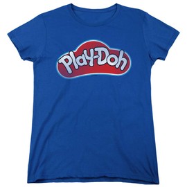 Trevco Play Doh Lid Women's T Shirt, Medium Royal Blue