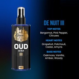 the shave factory After Shave Cologne Series (250ml (8.45 fl. oz), Oud III De Nuit)