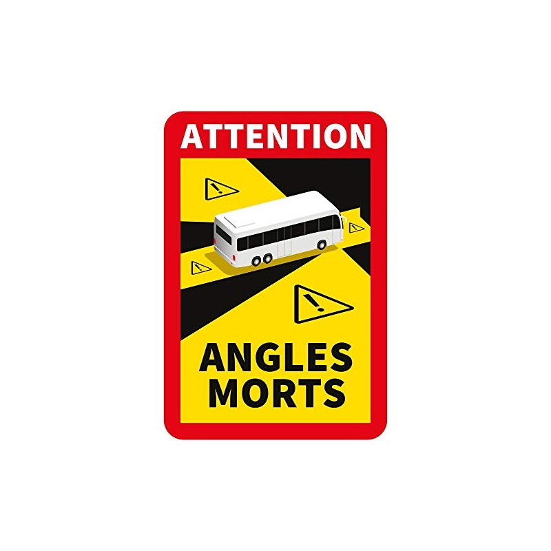 lepni.me 6 Pieces Bus Angles Morts Stickers for France |