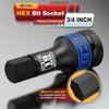 KIRXST 3/4" Impact Hex Bit Socket, H19 (19mm) Allen Key