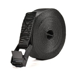 KOXXIAMOQ 4 Pcs Ratchet Tie Down Straps Heavy Duty Lashing Straps with Buckles, 25mm x 2m Adjustable Tensioning Belts, Quick Release Cam Buckle Straps for Motorcycle Luggage Trailer Vans Cargo Straps