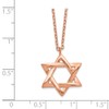 Million Charms 925 Sterling Silver Rose-tone Jewish Star of David