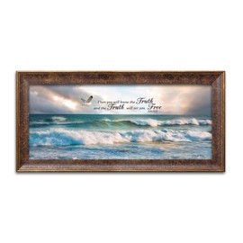Gango Home Decor Contemporary The Truth by Robin-Lee Vieira (Ready to Hang); One 18x8in Gold Trim Framed Print