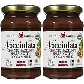 Nocciolata Organic Hazelnut Spread, 9.52 oz Pack of 2