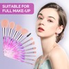 DUAIU Makeup Brushes,12pcs Professional Make Up Brush Set Premium Synthetic