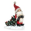 Napco 53104 Santa Gnome Pulling Tree Multicolor 10.5 x 8.25