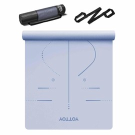 YOTTOY Yoga Mat, 72"x 32"x1/3" Extra Wide Non-Slip Exercise Fitness Yoga Mats,Eco-Friendly TPE Exercise Mats for Women Men Home Workout with Strap Bag (Nile, 72x32x1/3)
