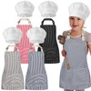 Bunnycool 4 Sets Kids Apron and Chef Hat Set Toddler