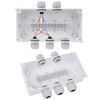 DAMORON Junction Box IP65 Waterproof, Surface-Mounted Distribution Box, Diameter 12-15