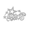 Labriciyon 1Pc Silver Star Cluster Edge Cutting Dies for Card