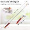 Azymi Back Scratcher, Metal Back Scratcher Telescopic Wooden Handle with