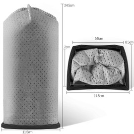 4 Pack Hoover Cloth Bags Replacement for Hoover Porta Power Swingette S1015 S1029 and CH30000 Commercial Canister Vacuum, Replace Part 43662023