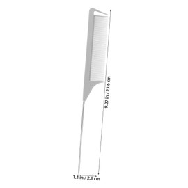 Ipetboom 3Pcs Teasing Combs Professional Rat Tail Fine Tooth Hair Combs for Hair Styling Sectioning and Coloring for Salon Barber and Personal Use Comfortable Grip