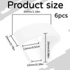 Pack of 6 clamp supports for blinds, universal clamp holder,