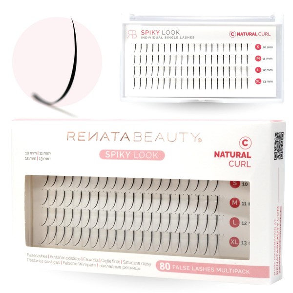 Renata Beauty Spikes Eyelash Extensions - 3 Sizes Individual Eyelashes