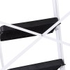 SEGAWE 4 Step Ladder Folding Steel Ladder with Non-Slip Wide