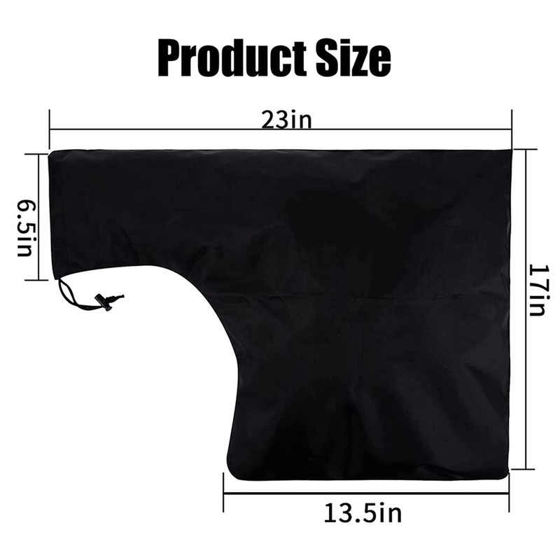 2X Leaf Blower Bag Zippered Bottom Dump Leaf Blower Vacuum
