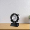 Howard Miller Davis Table Clock 645-787 – Black Aluminum Metal