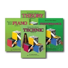 Bastien Piano Basics Level 3 - Four Book Set - Includes Level 3 Piano, Theory, Technic, and Performance Books