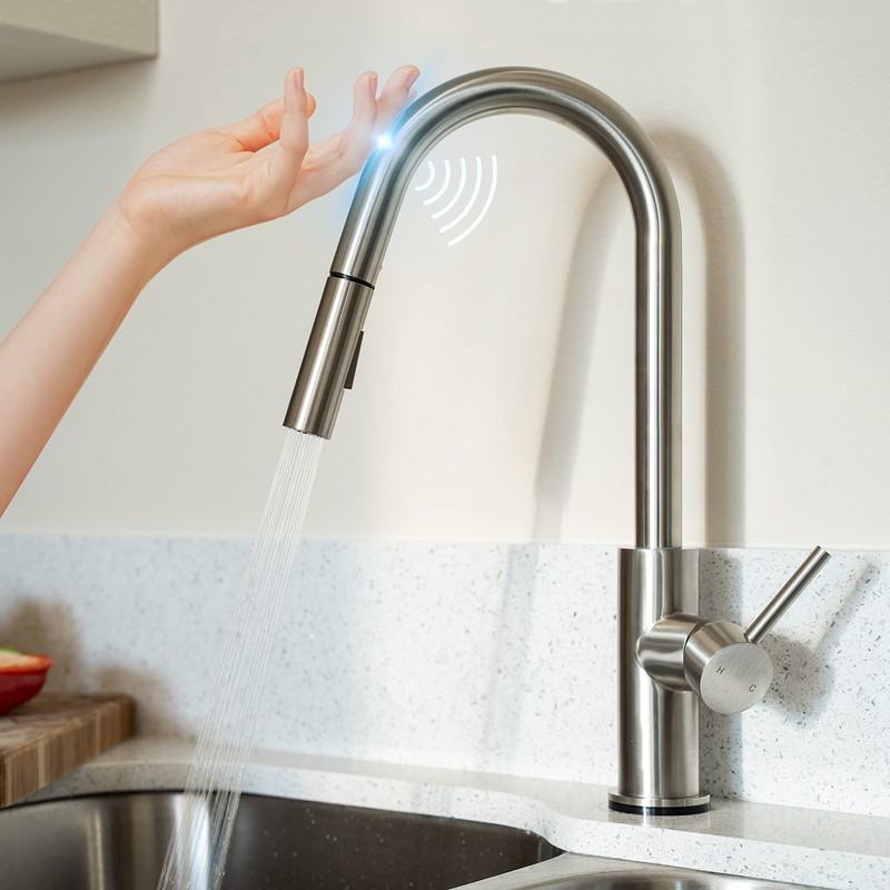 Dura Faucet RV Streamline Touch Sensor Pull-Down Kitchen Sink Faucet