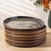 theterra Dinner Plates Set of 6, 10.25 Inch Ceramic Dinner