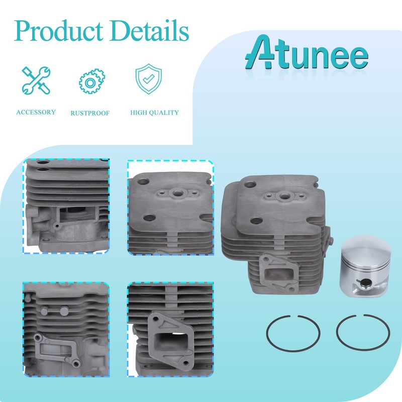 Atunee 577257301 47.5mm Cylinder Piston Kit for RedMax EBZ6500 EBZ6500RH