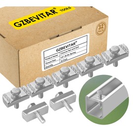 GZBEVITAR Strut Channel Nut and Bolt - 1/4" x 15/16" for 1-5/8" Strut Channel. Nut 1/4"-20 with Thickened Galvanized Plating (32 Pack)