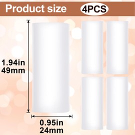 HINZIC 4pcs Gel Finger Sleeves, Silicone Finger Support Protectors, Elastic Finger Cushions Cover for Trigger Finger Arthritis Fingertip Cracking- Clear