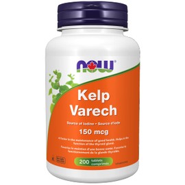 Now Kelp 150mcg Iodine Tablets, 200 Count