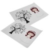 2 Set Custom Name Fingerprint DIY Guestbook Signature Tree for