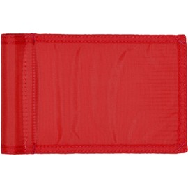 Golf City Products Solid Mini Golf Flag with Tube Insert - Putting Green Flags are 8" L x 6" H and Made from Premium 420D UV-Stabilized Nylon for Truly Durable Golf Flags for Yard (Red)