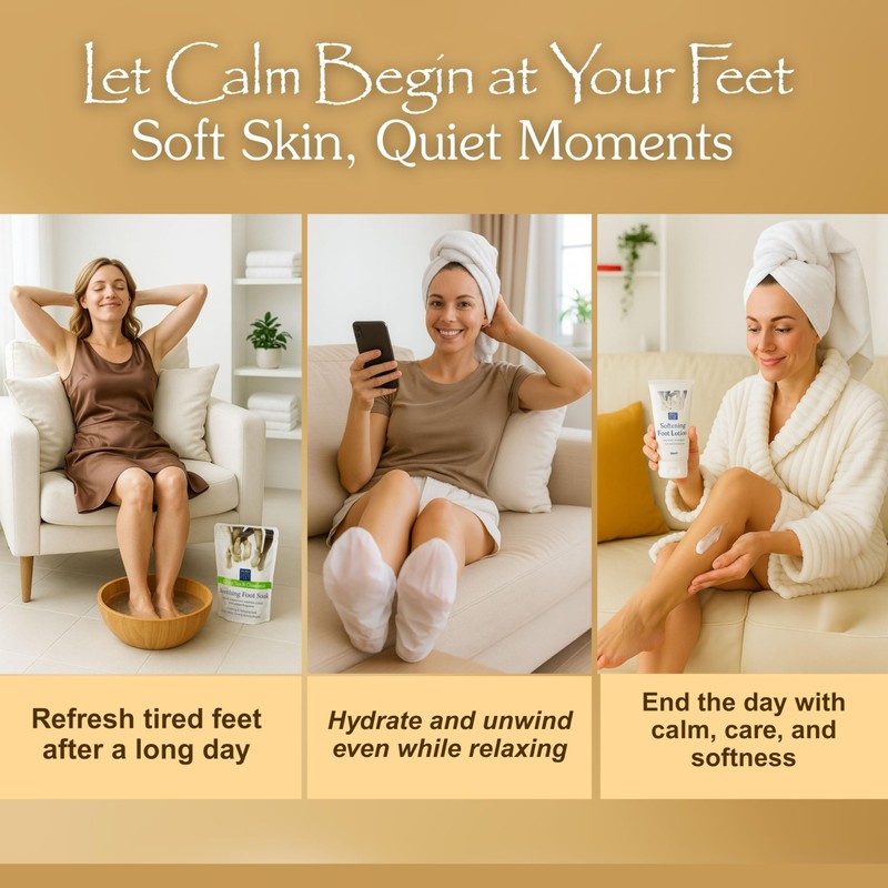 Foot Care Kit with Towels, Scrub, Heel Mask, Lotion, Soak