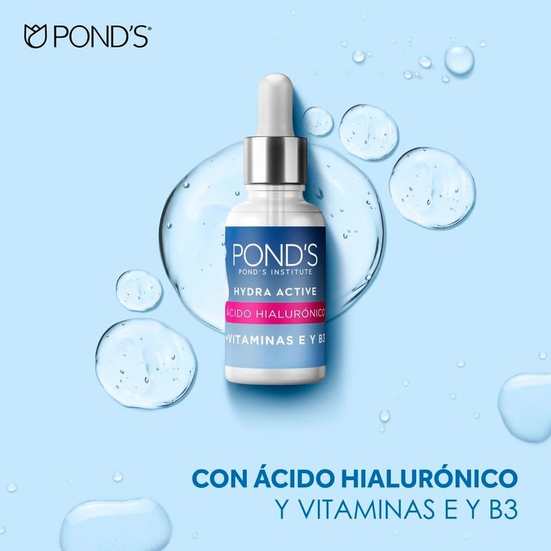 Pond's Serum + Gel + Limpiador Hydra Active