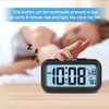 Peakeep Night Light Digital Alarm Clock Battery Operated with Indoor