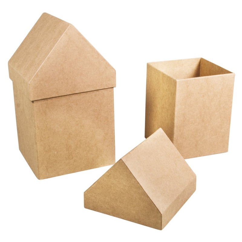 Rayher 67216000 Mache Boxes, Set of 2: 13 3x13 3X23