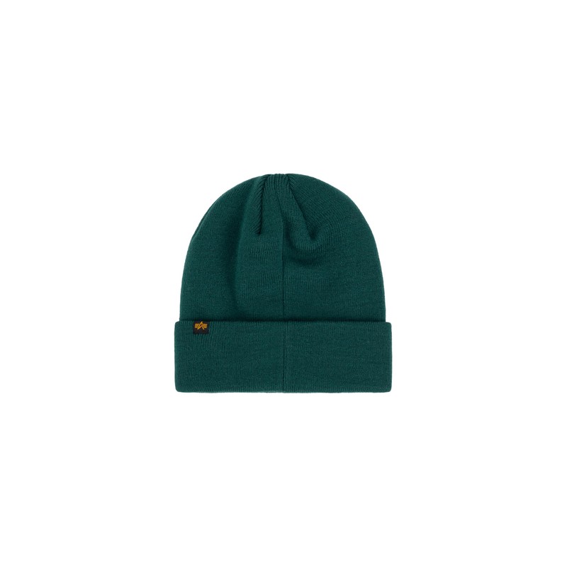 ALPHA INDUSTRIES Unisex Beanie Hat, Force Green, Unit size