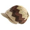 RW 100% Cotton Rasta Dreadlock Light Weight Beanie Visor (Khaki/Brown)