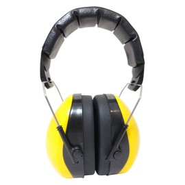 Viwanda Baden Ear Muffs Noise Protection Yellow SNR 27 dB, NRR 22 dB CE EN 352-1 / REACH Adjustable Comfortable Hearing Protection for Adults Children, yellow