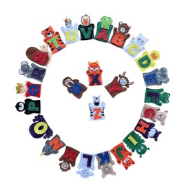 26 Alphabet Finger Puppets Set for Toddlers, Preschoolers, Kindergarten Children
